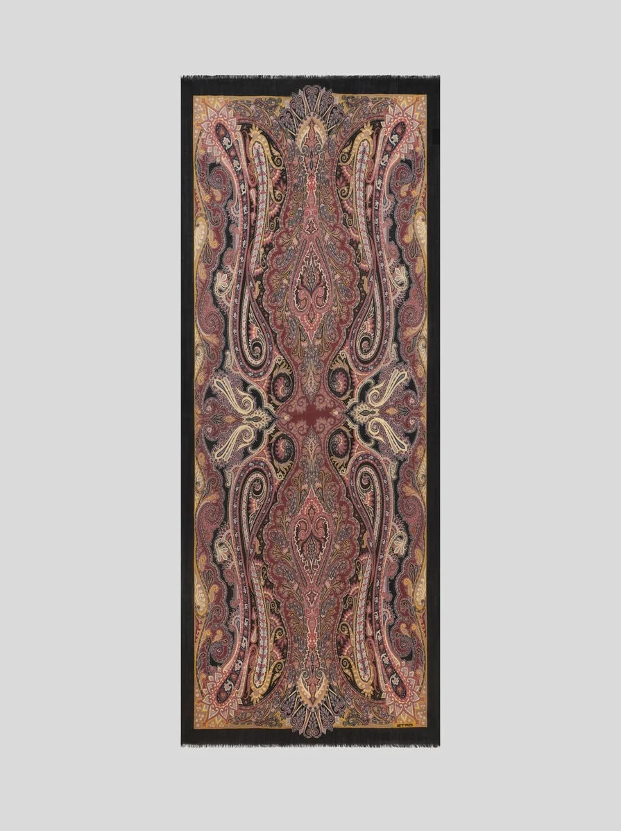 MULTICOLOURED CASHMERE SCARF - 1