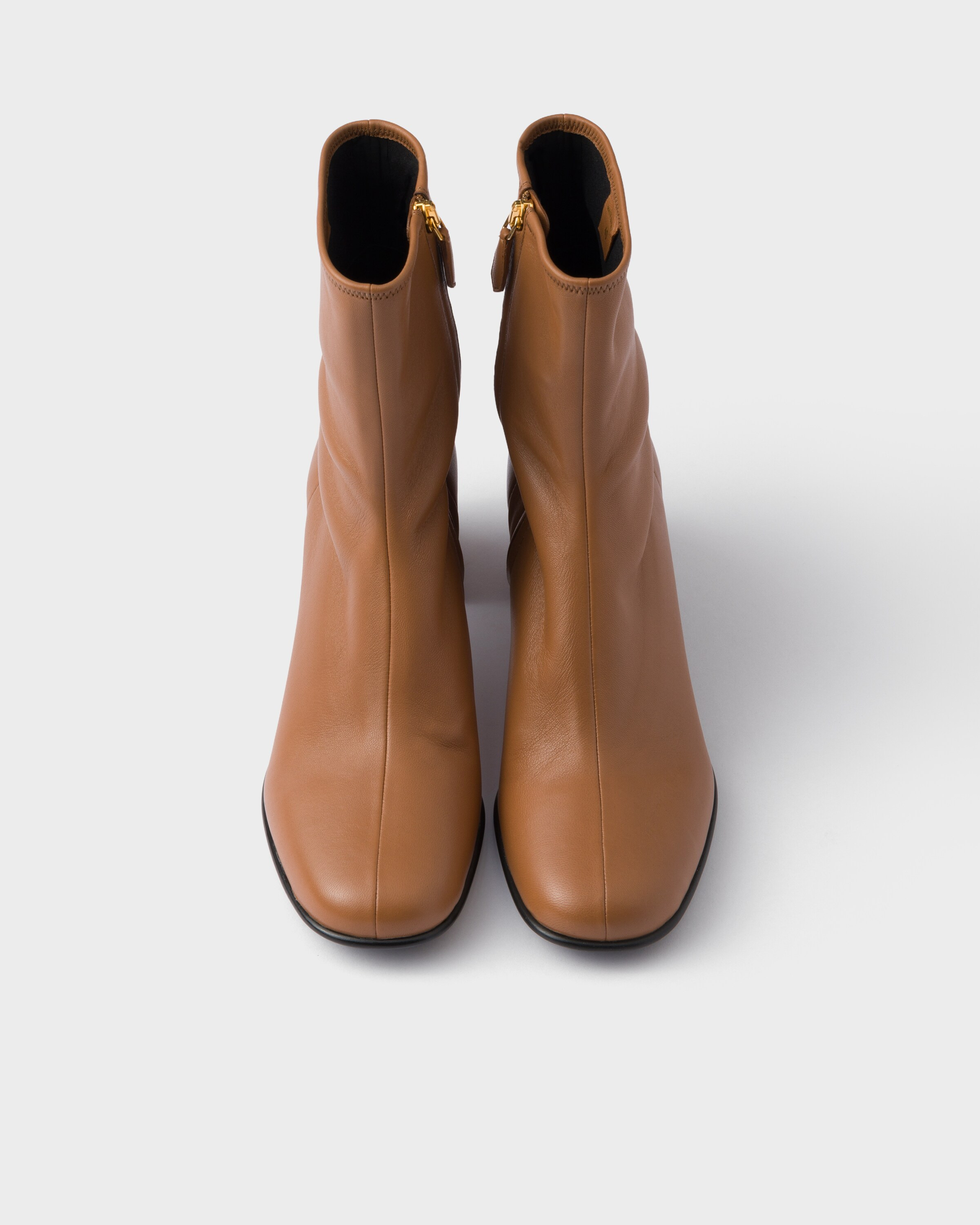Stretch nappa leather booties - 3