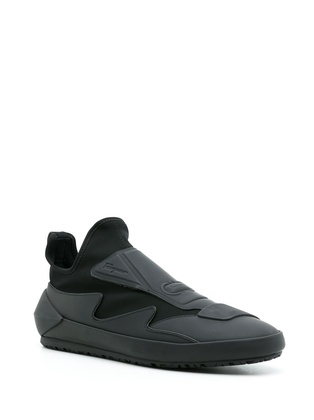 panelled slip-on sneakers - 2