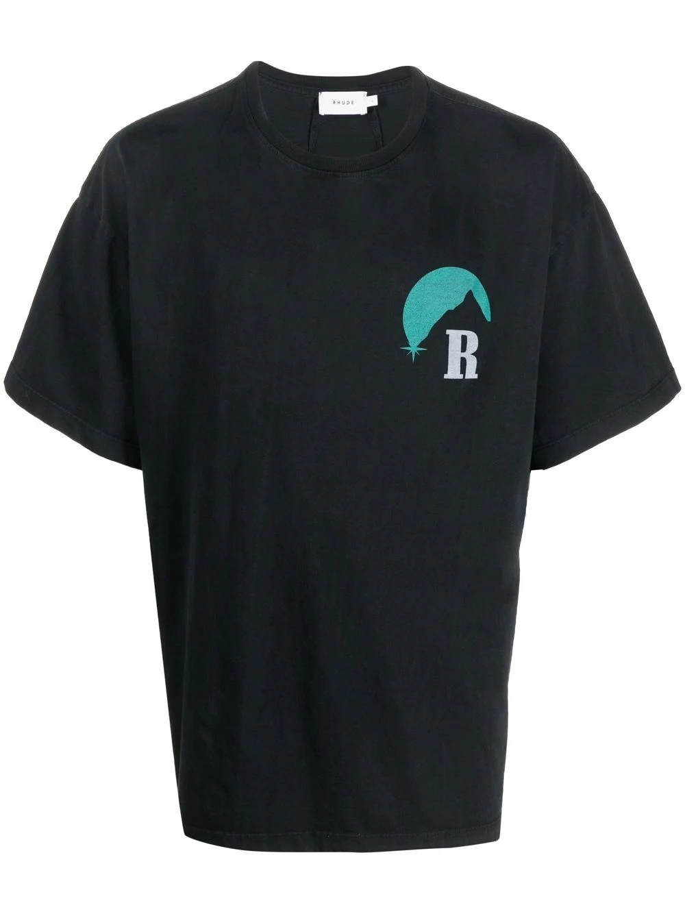 mountain logo cotton T-shirt - 1