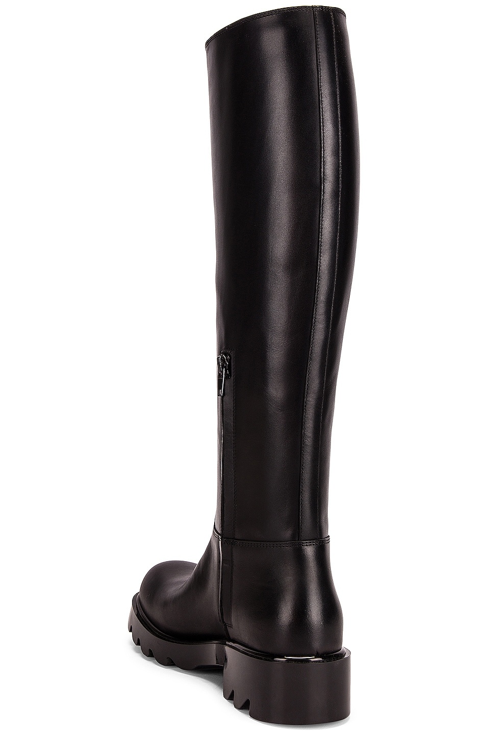 Leather Knee High Boots - 3