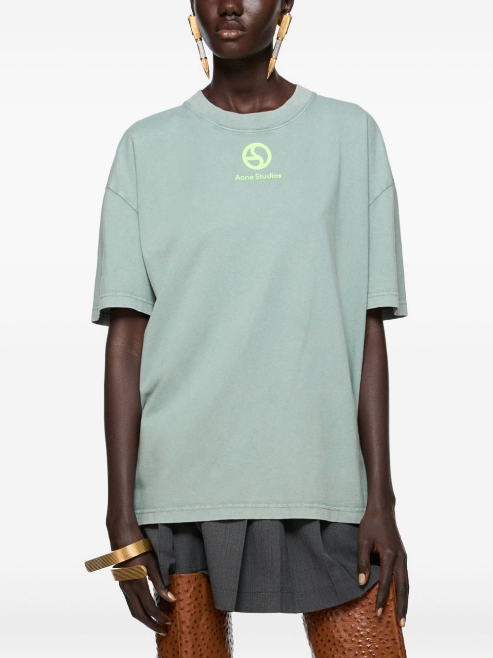 logo-print organic-cotton T-shirt - 4