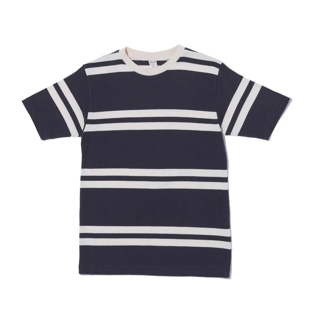 Warehouse & Co. Lot. 4113 Striped T-shirt Black - 1