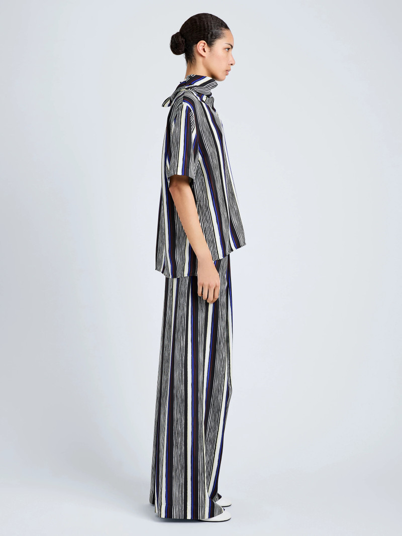 Proenza Schouler Amira Pant in Printed Silk Habotai outlook