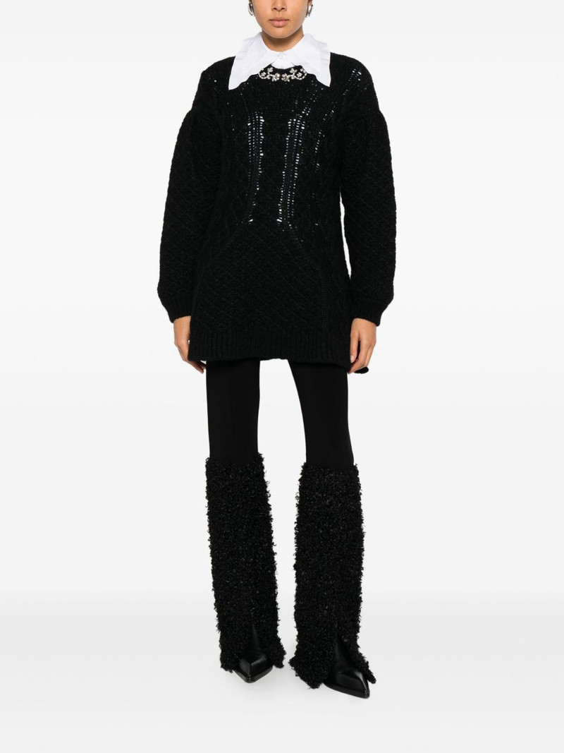 Simone Rocha embellished sweater outlook