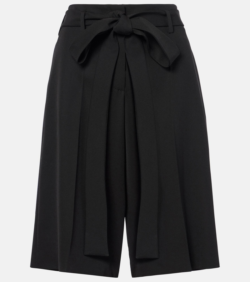 Virgin wool sablé Bermuda pants 1