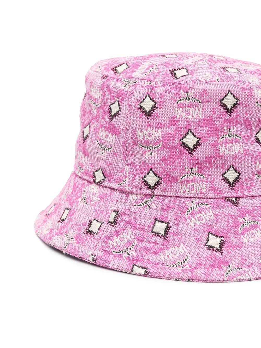 jacquard-print bucket hat - 2