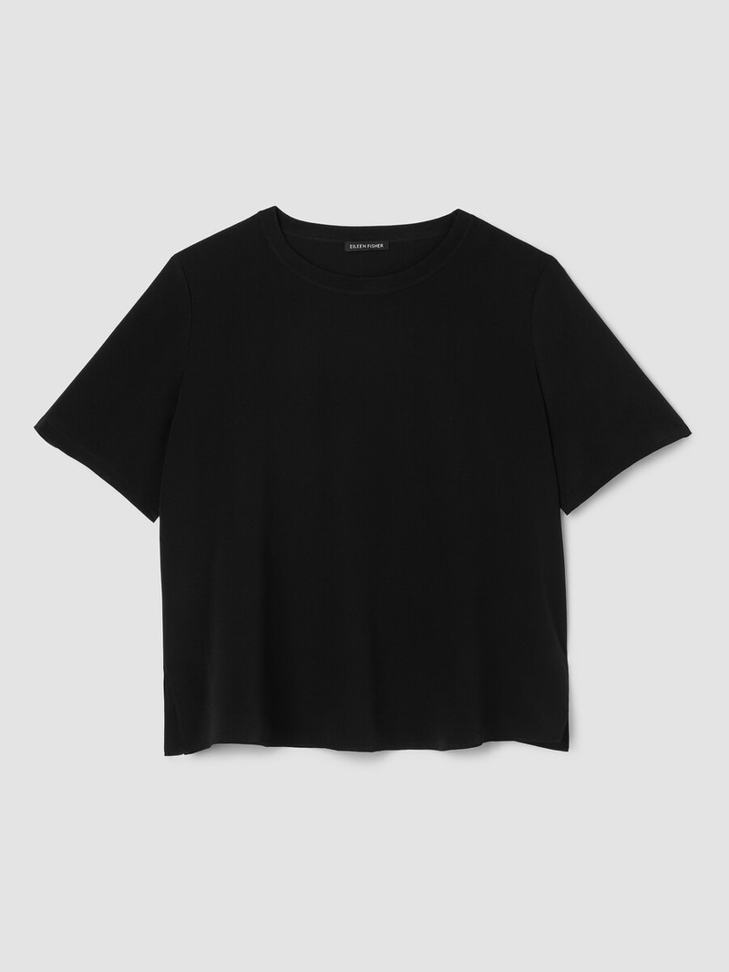 Silk Crepe de Chine Bold Tee 1