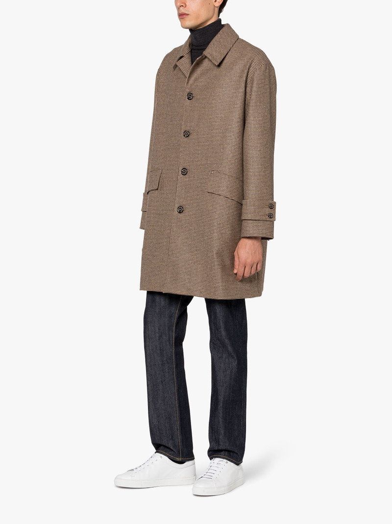 Mackintosh HUMBIE BROWN HOUNDSTOOTH WOOL OVERCOAT outlook
