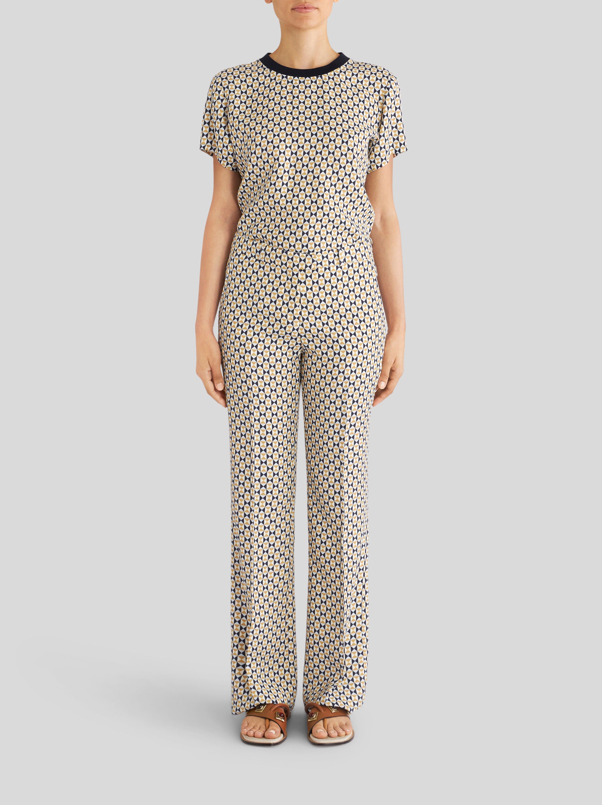 TAILORED TROUSERS WITH GEOMETRIC PATTERNS - 3