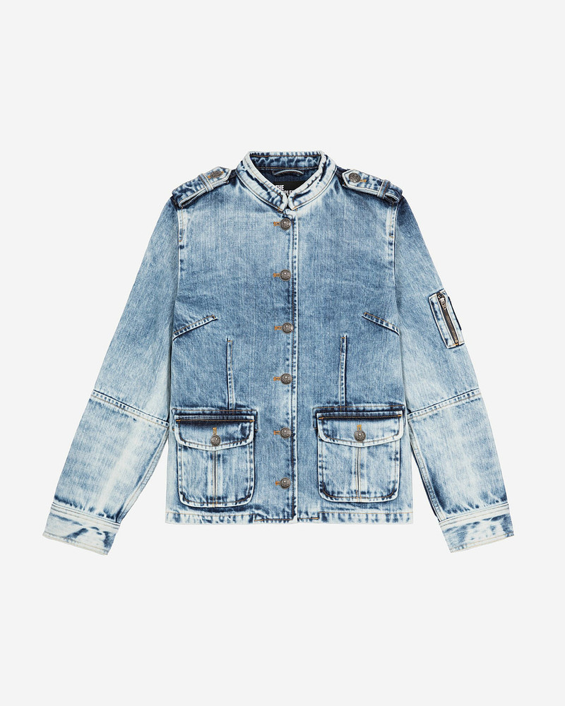 OFFICER-STYLE JACKET IN DENIM 1
