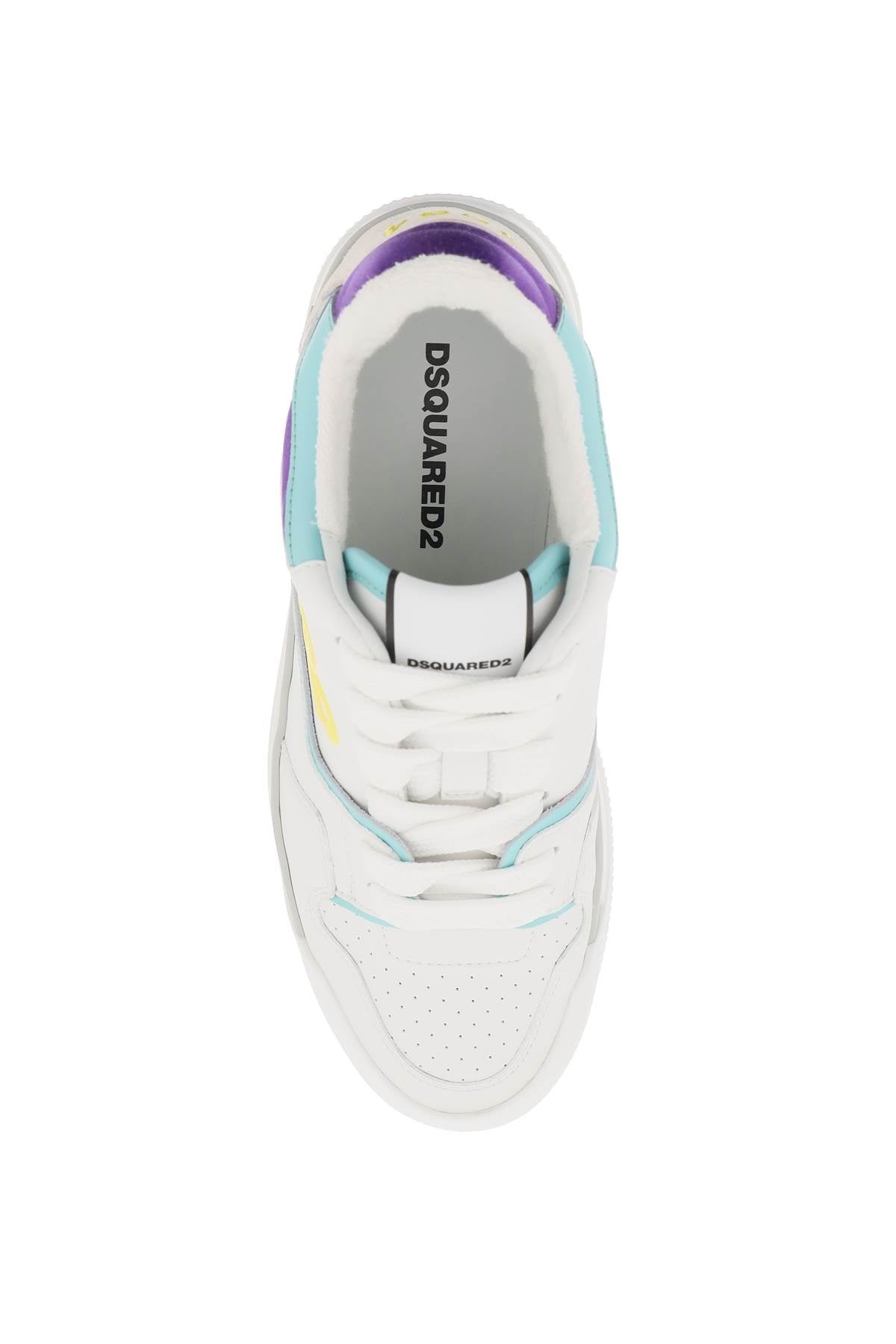 Dsquared2 Smooth Leather New Jersey Sneakers In 9 Women - 2