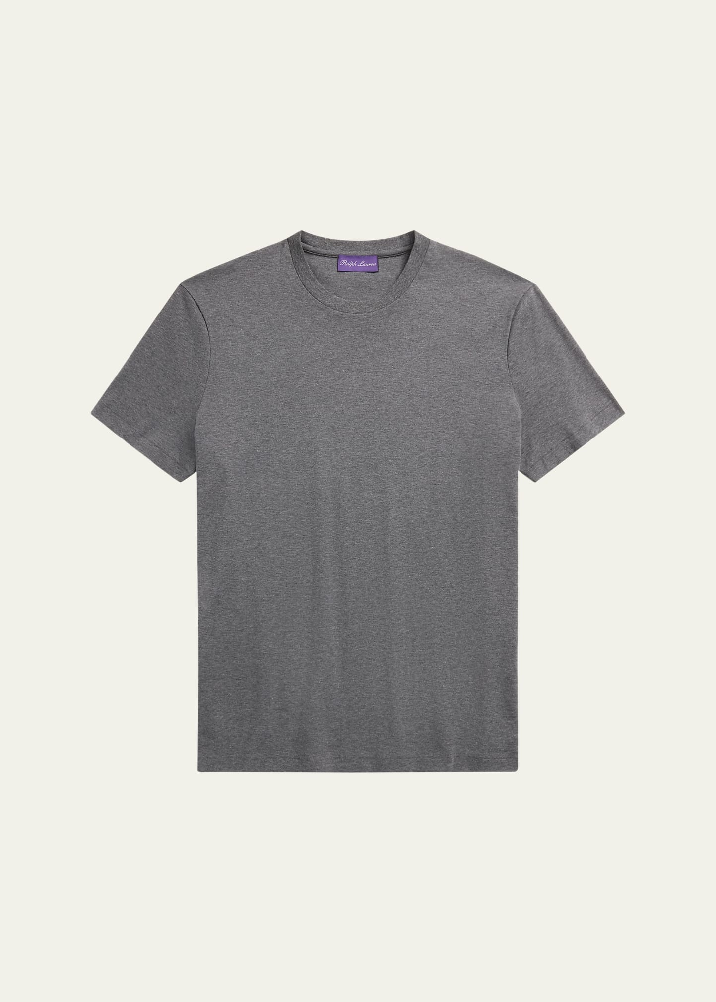 Men's Silk-Cotton Crew T-Shirt - 1