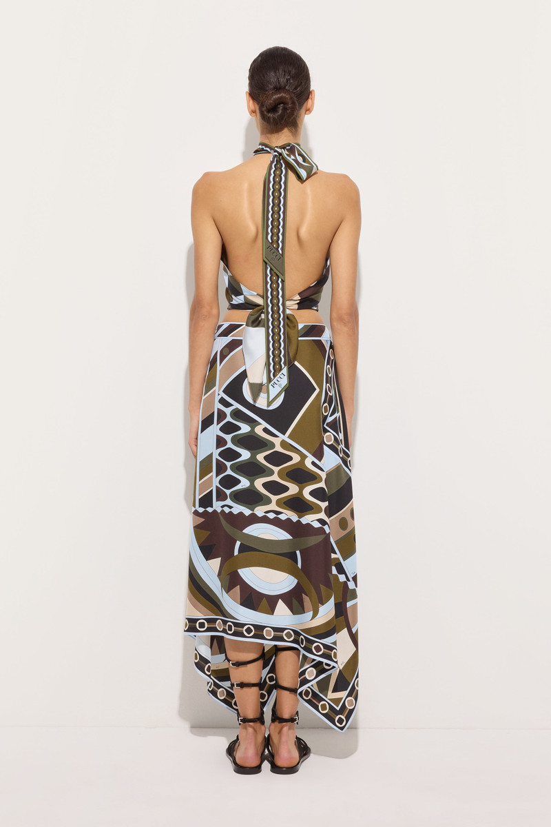 VIVARA PRINT SILK SCARF SKIRT 4