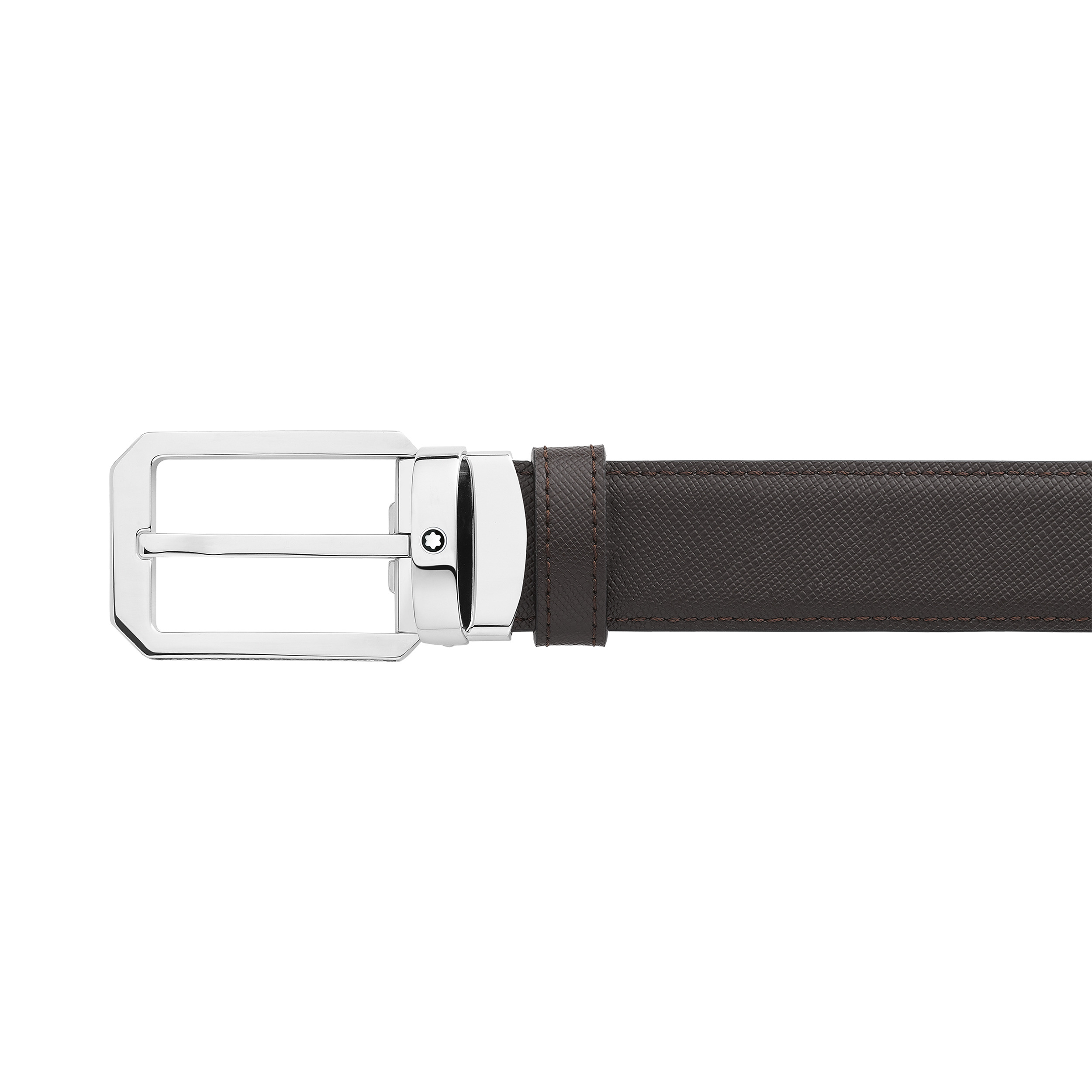 Black/brown 30 mm reversible leather belt - 4