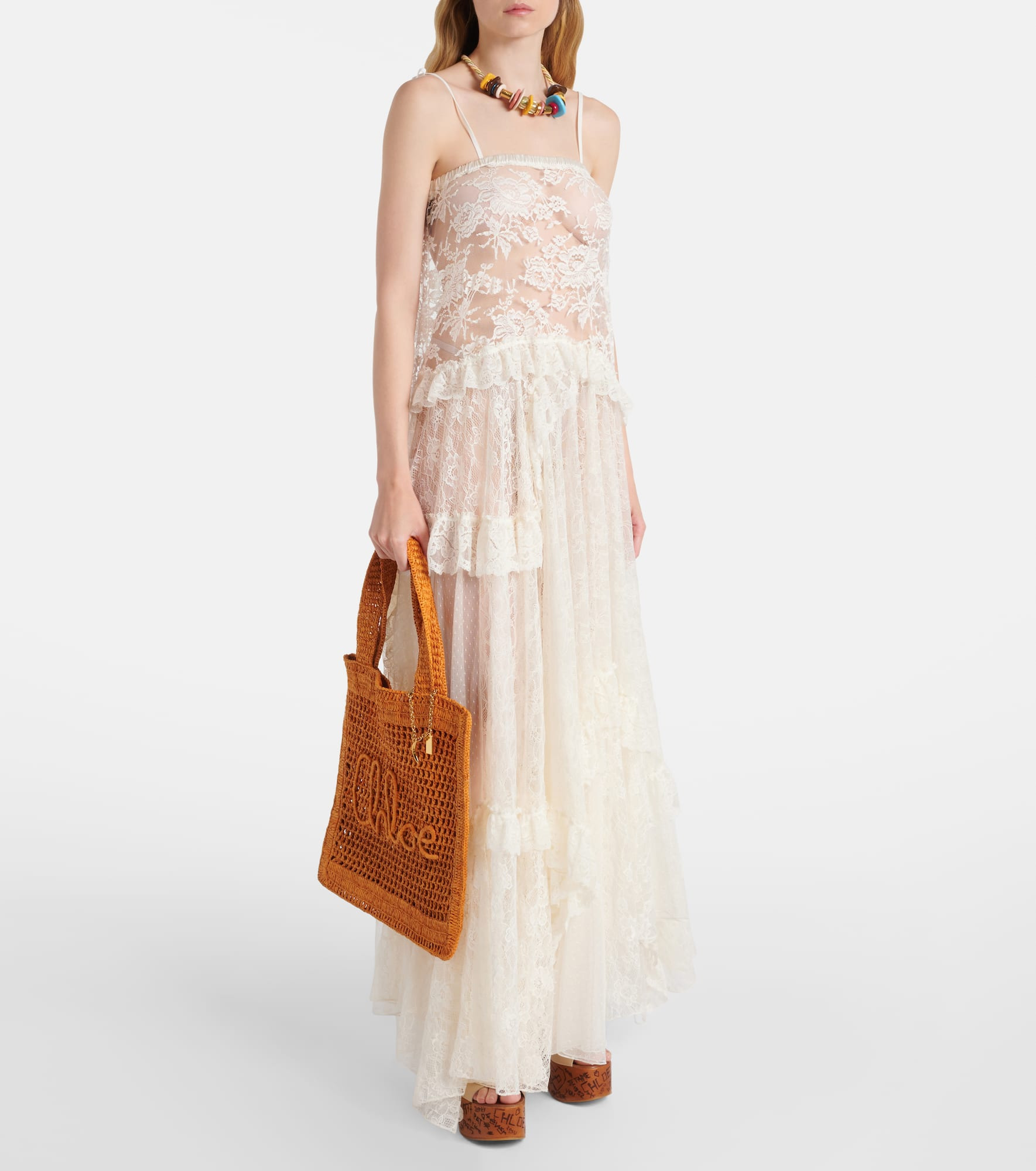 Summer Banana raffia tote bag - 5