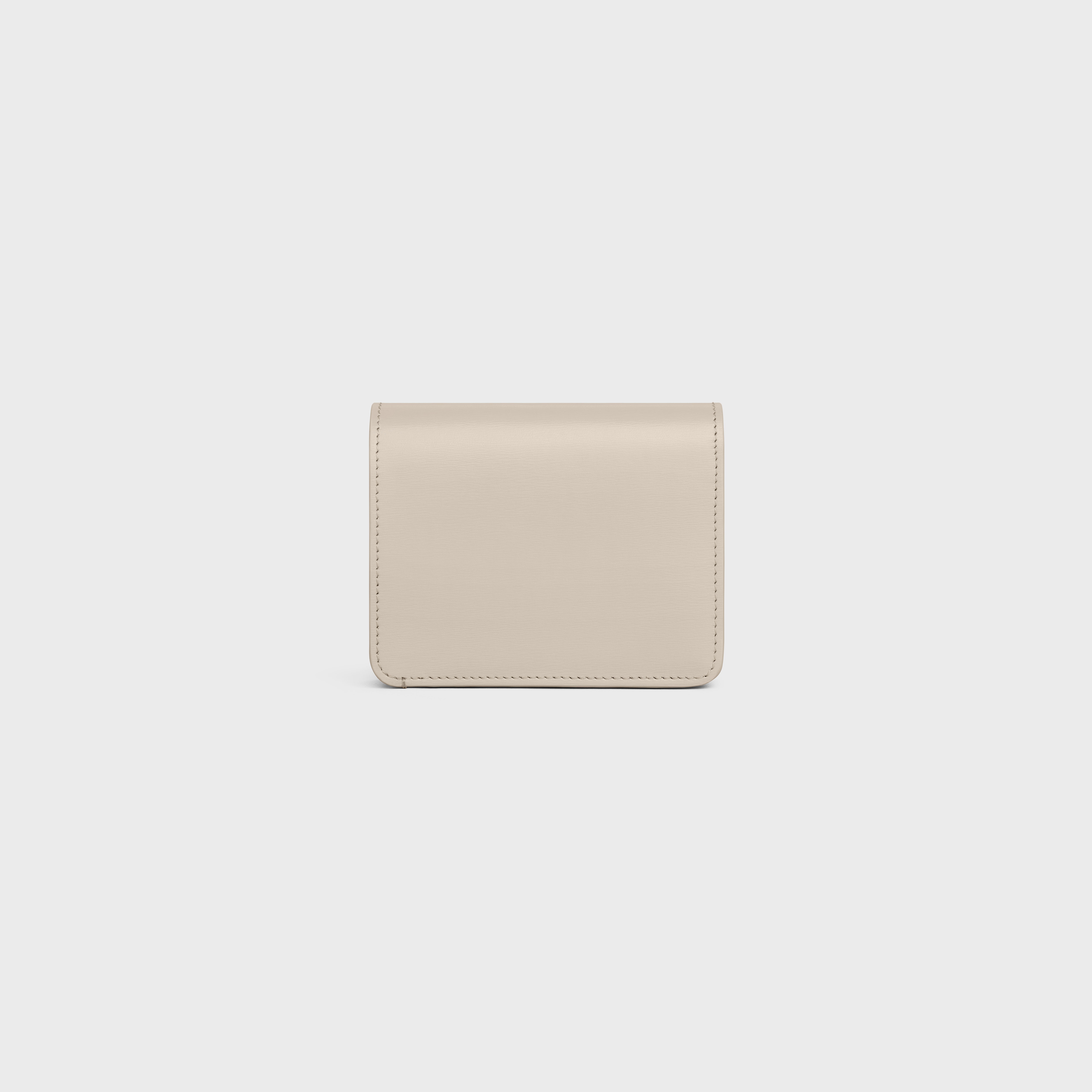 TRIOMPHE COMPACT WALLET in Shiny calfskin - 3