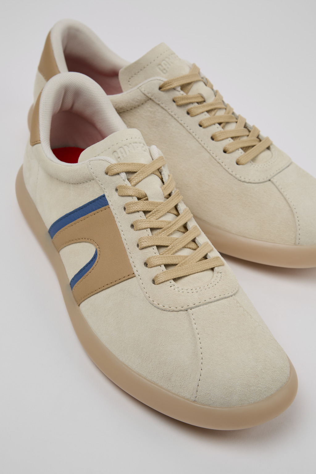 Multicolor Nubuck and Leather Men's Sneakers. - 2