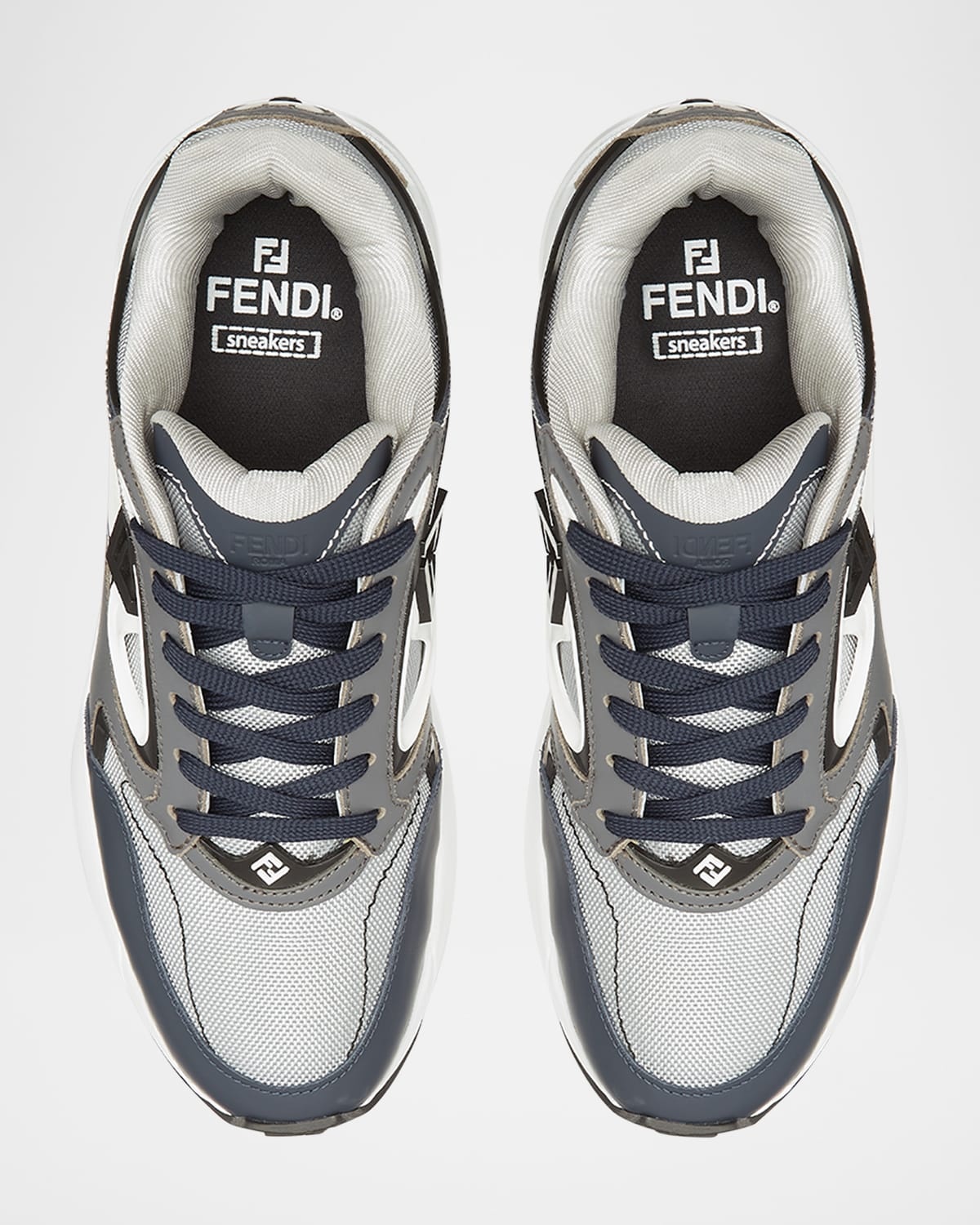 FENDI Men's Fendi Forward Mesh Low-Top Sneakers