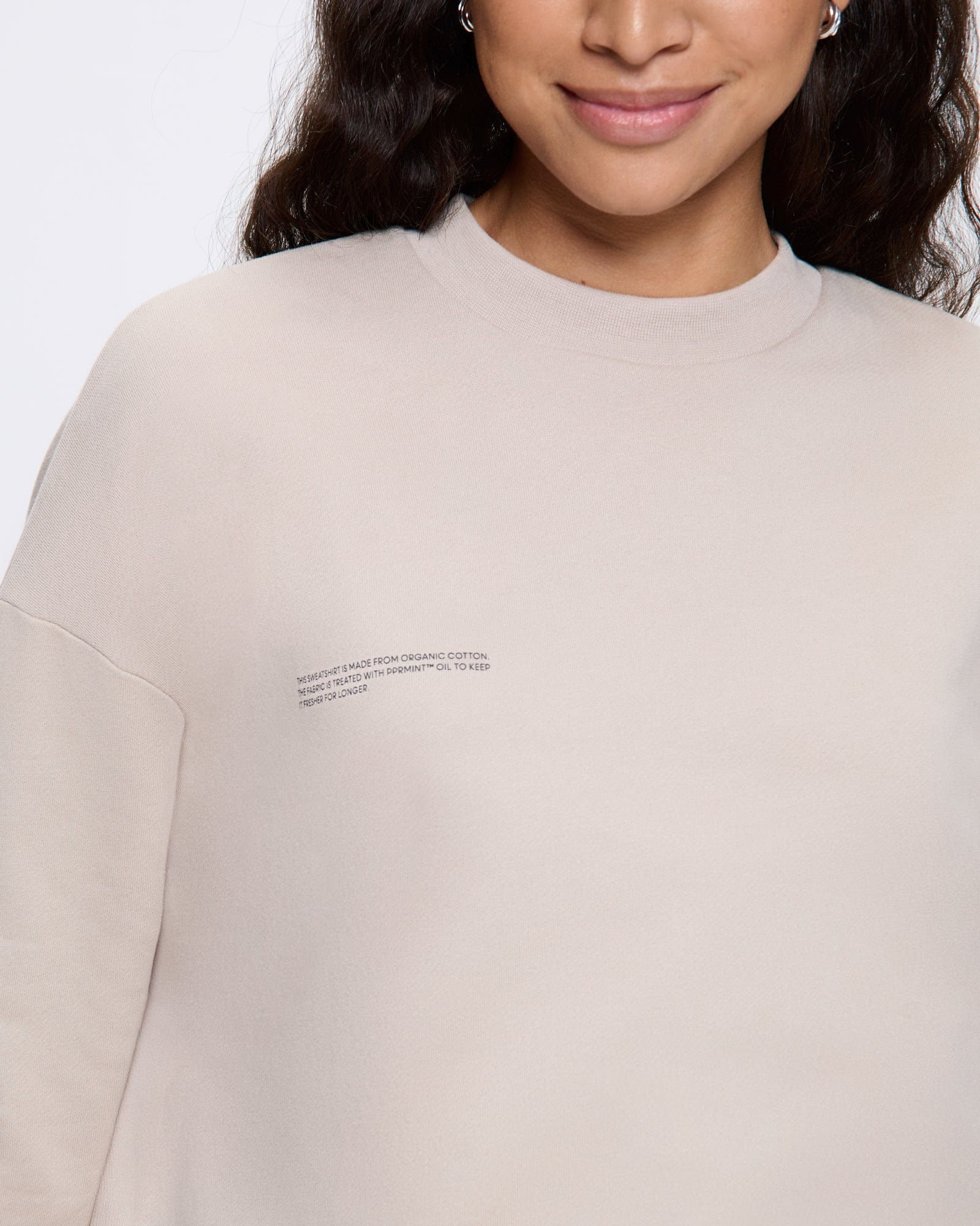 Womens 365 Midweight Sweatshirt - Stone - 4