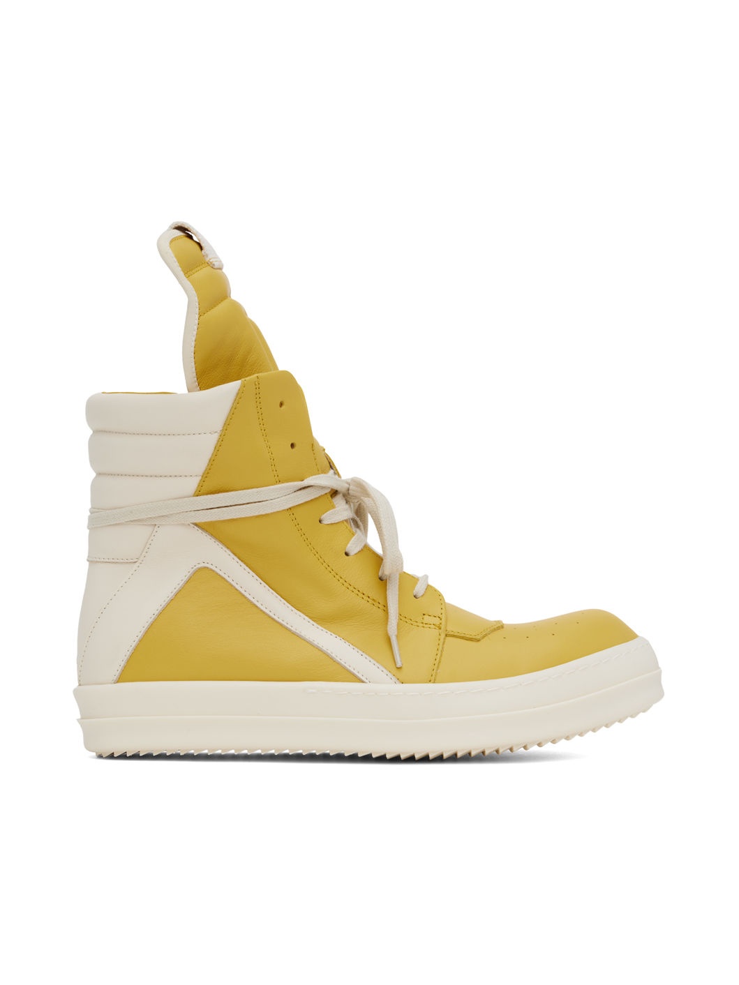 Yellow & White Porterville Geobasket Sneakers - 1