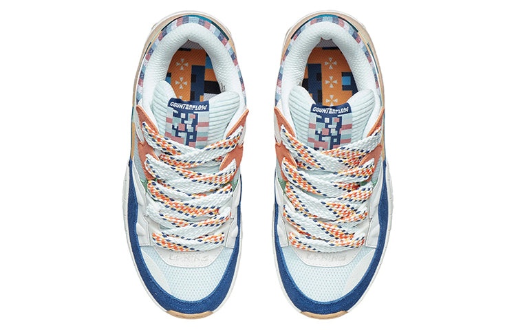 (WMNS) Li-Ning Counterflow The One 'White Blue Orange' AGCR438-1 - 3