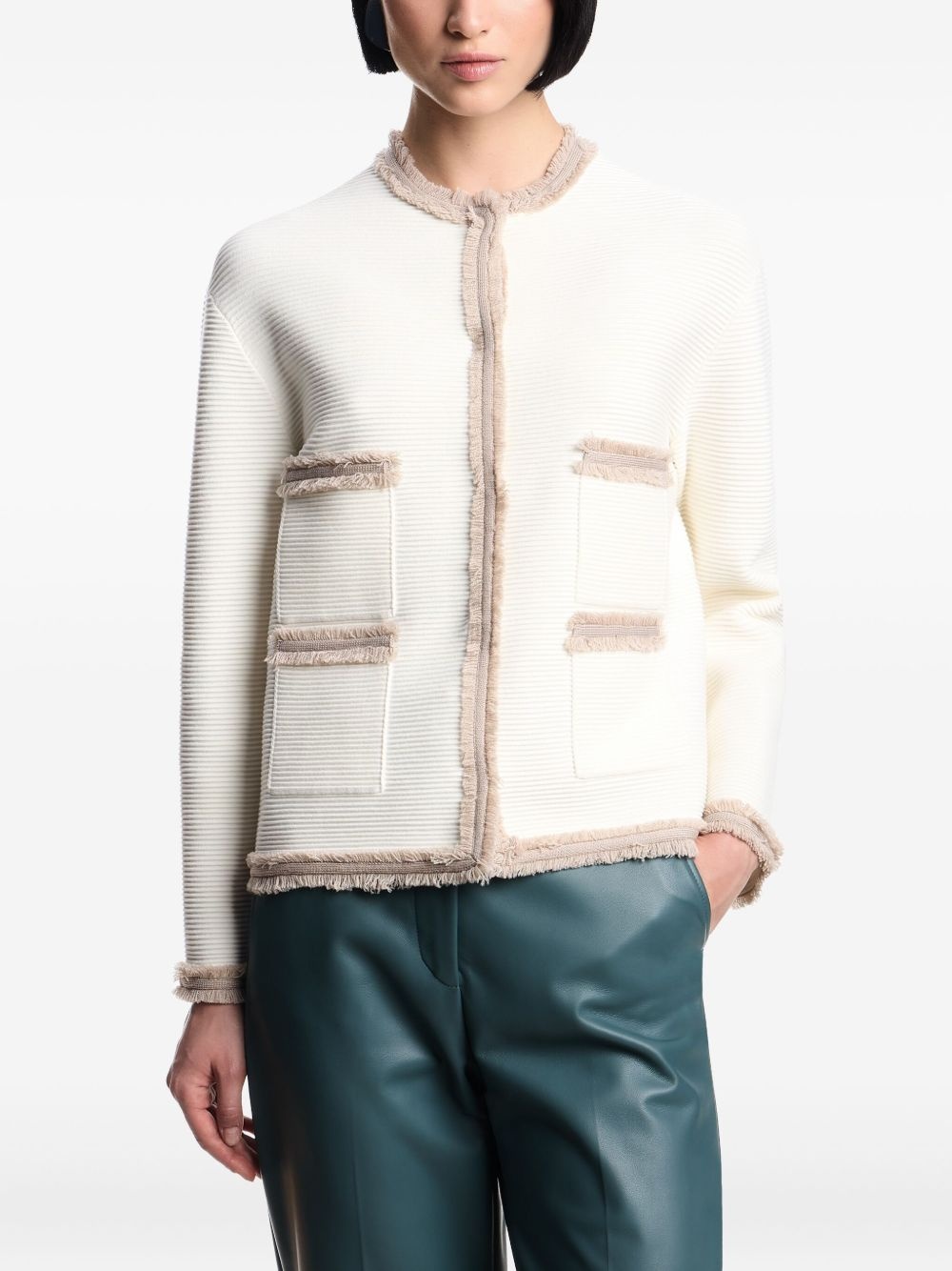 Ottoman fringe-trim jacket - 3
