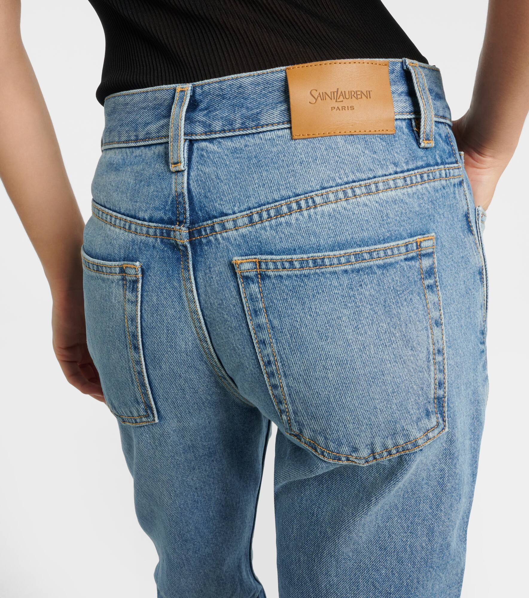 Mid-rise bootcut jeans - 6