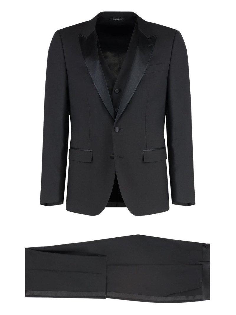 satin-lapels three-pieces suit 1