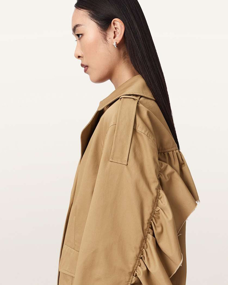 CONNIE RELAXED FIT DOUBLE BREASTED TRENCH COAT 3
