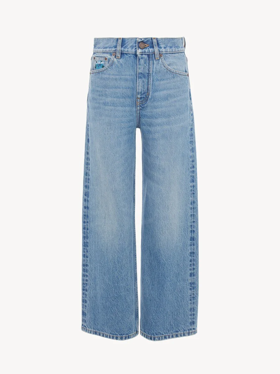 STRAIGHT JEANS IN DENIM - 1