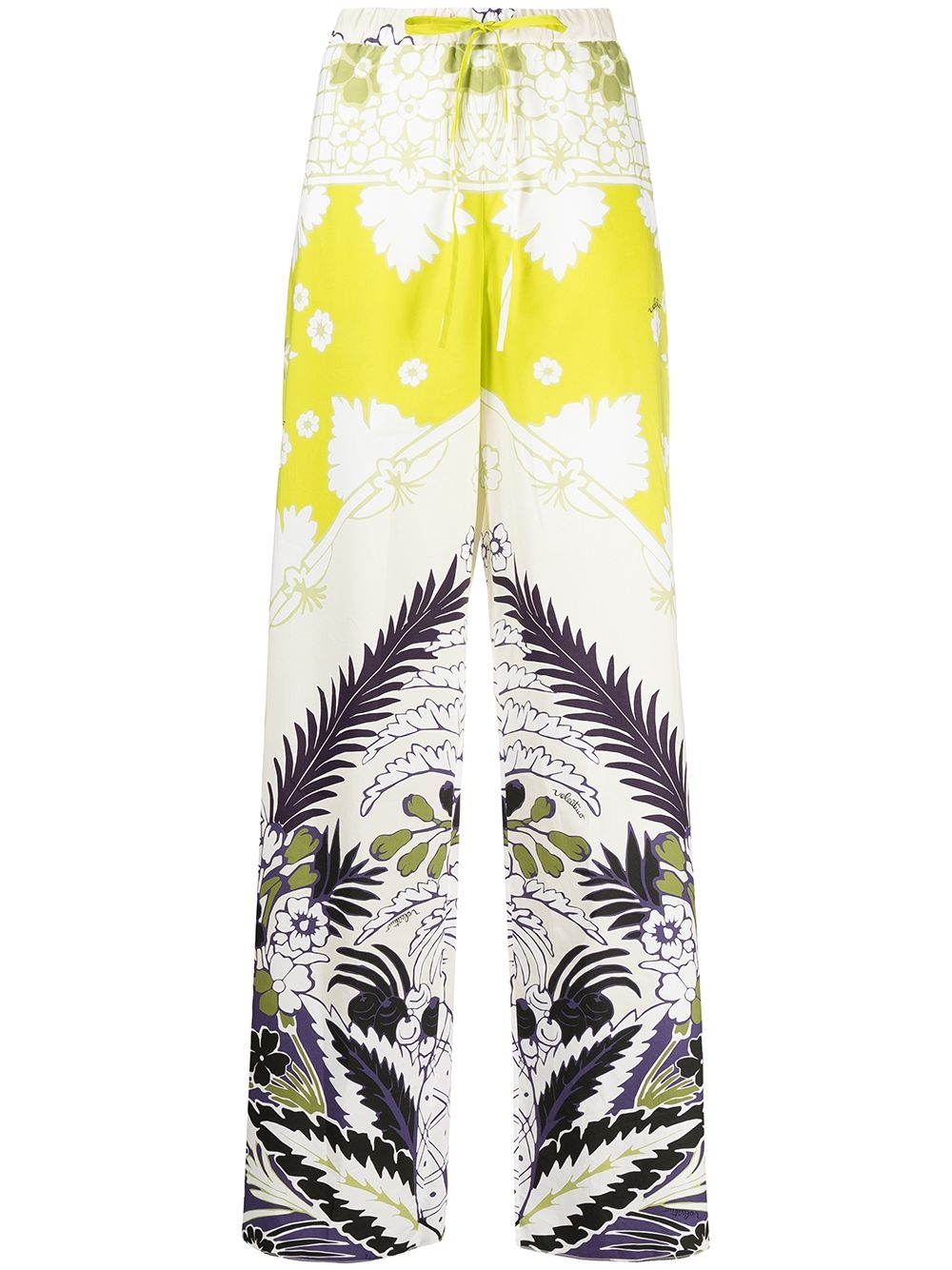 floral-print trousers - 1