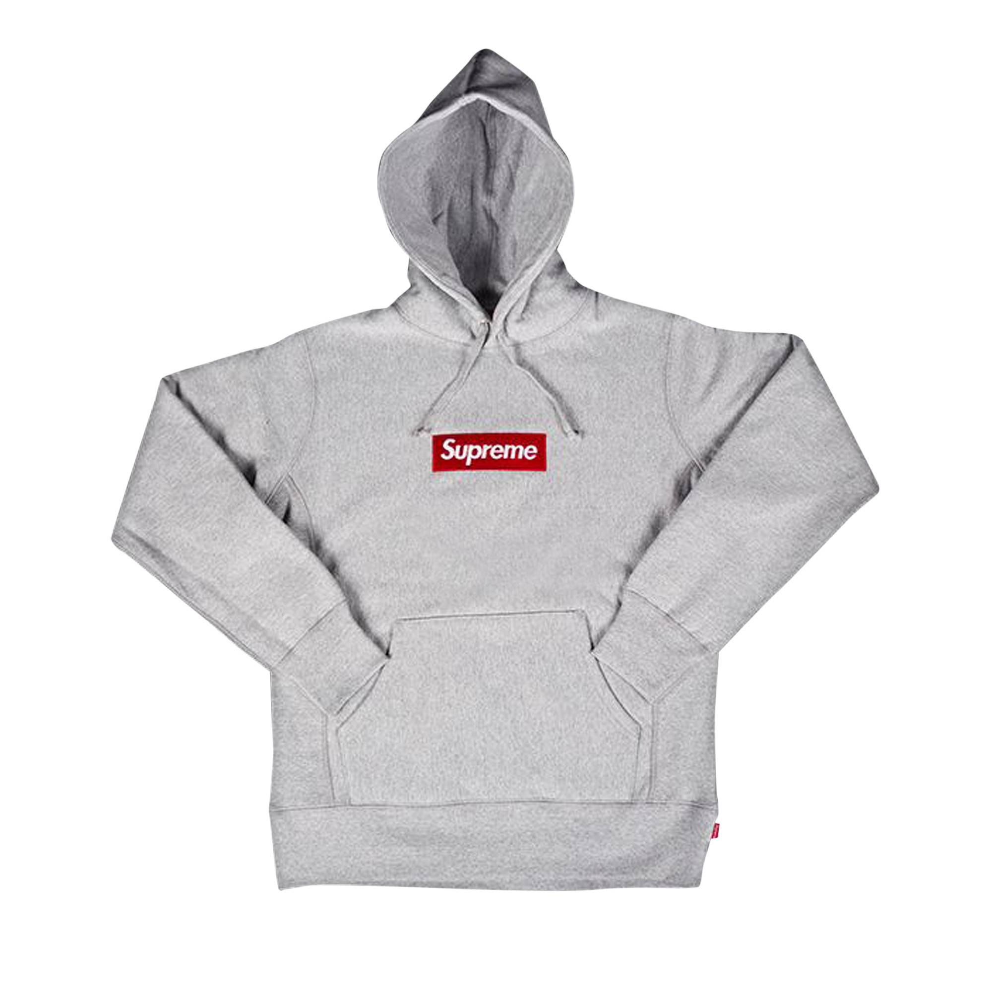 Supreme Box Logo Hooded Sweatshirt 'Heather Grey' - 1