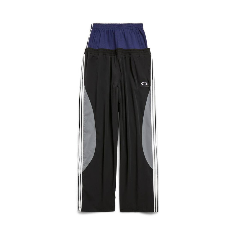 Men's Cut-up Tracksuit Pants in Black 1