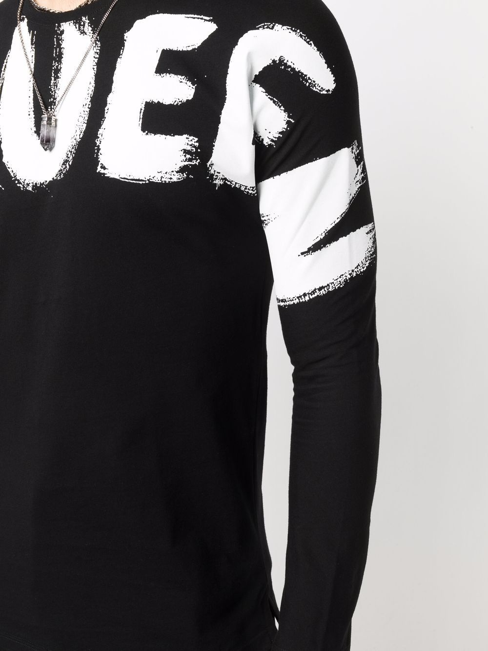 logo-print long-sleeve top - 5