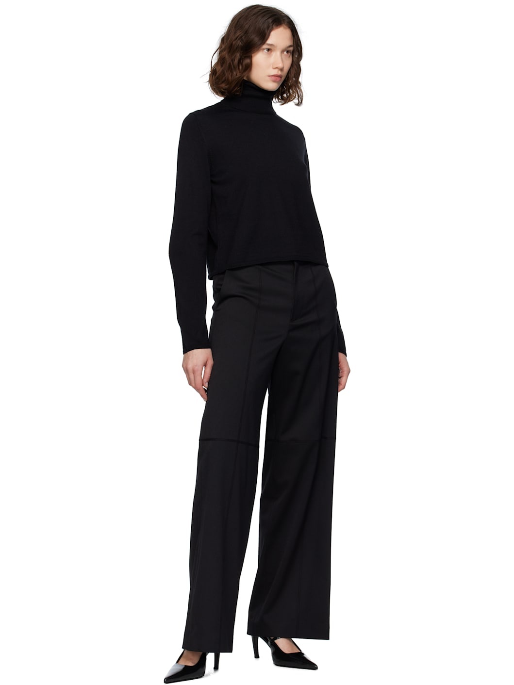 Black Knitted Turtleneck - 4