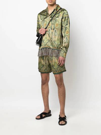 AMIRI paisley-print drawstring shorts outlook