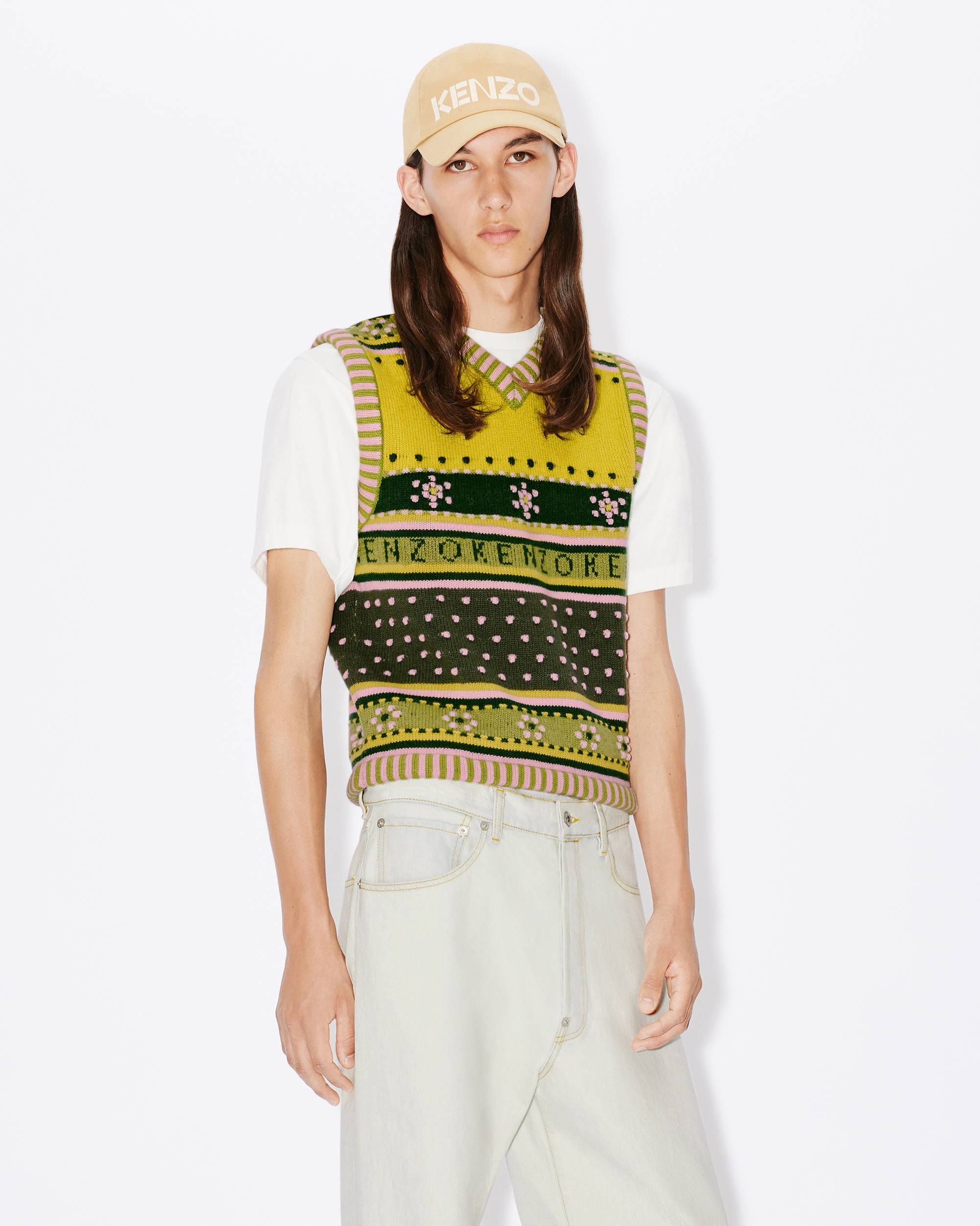 Fairisle knitted jumper vest - 3