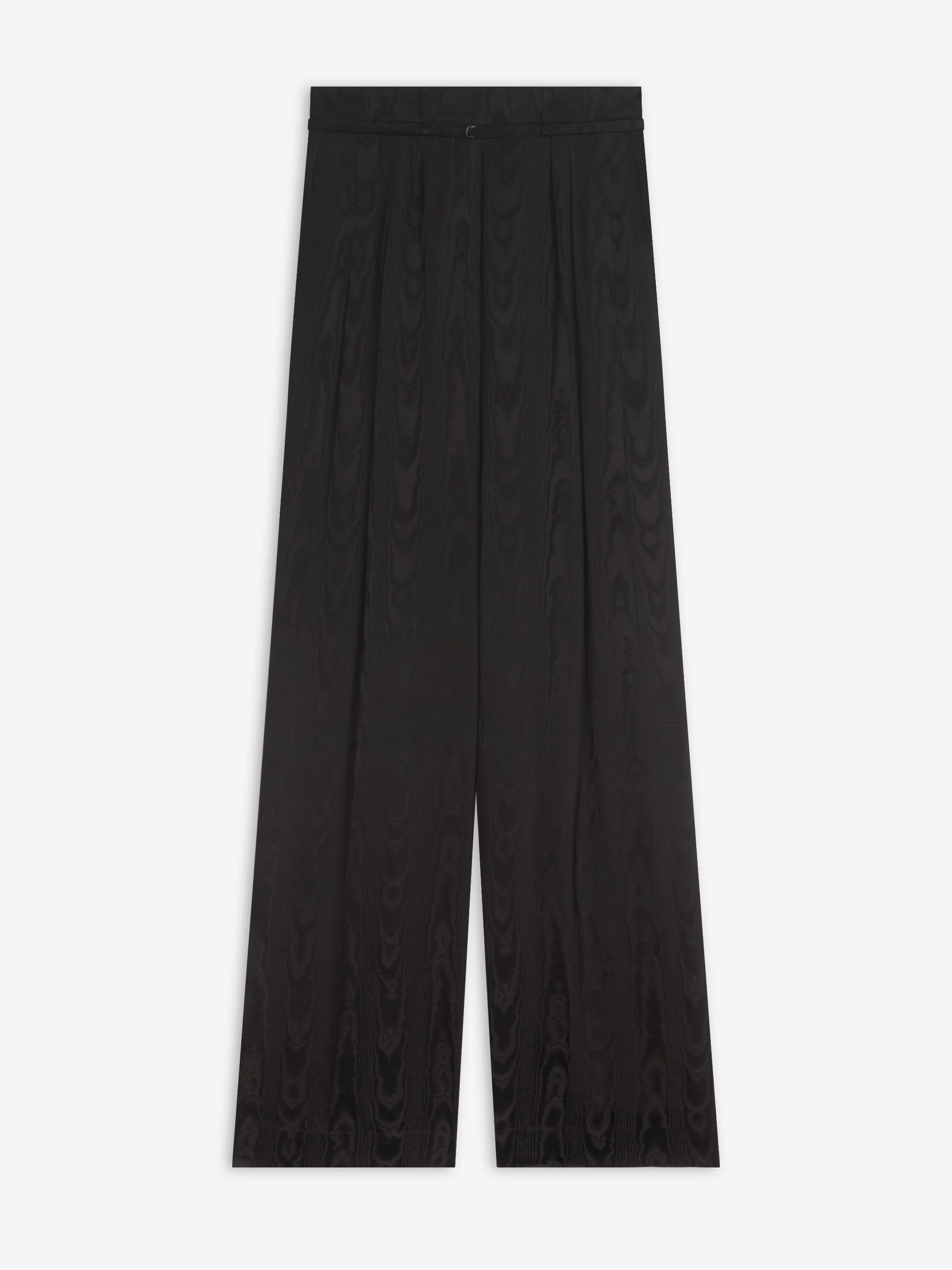 BELTED MOIRÉ PANTS - 1