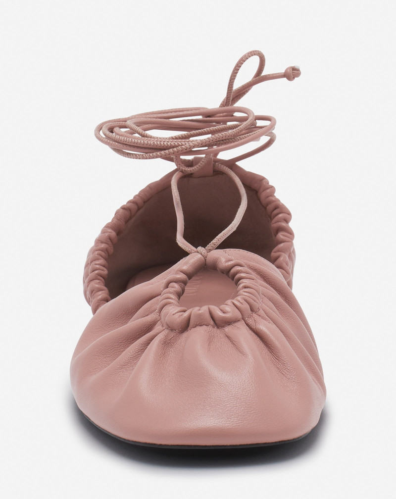 MESURE LACE-UP LEATHER BALLERINA 7