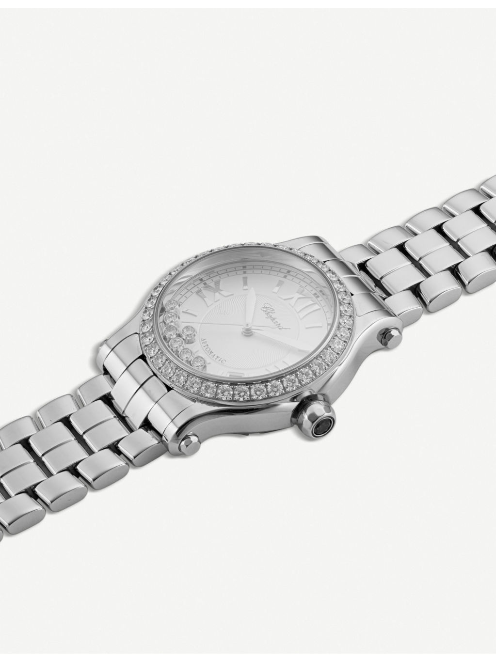 Happy Sport Medium stainless steel and diamond watch - 3