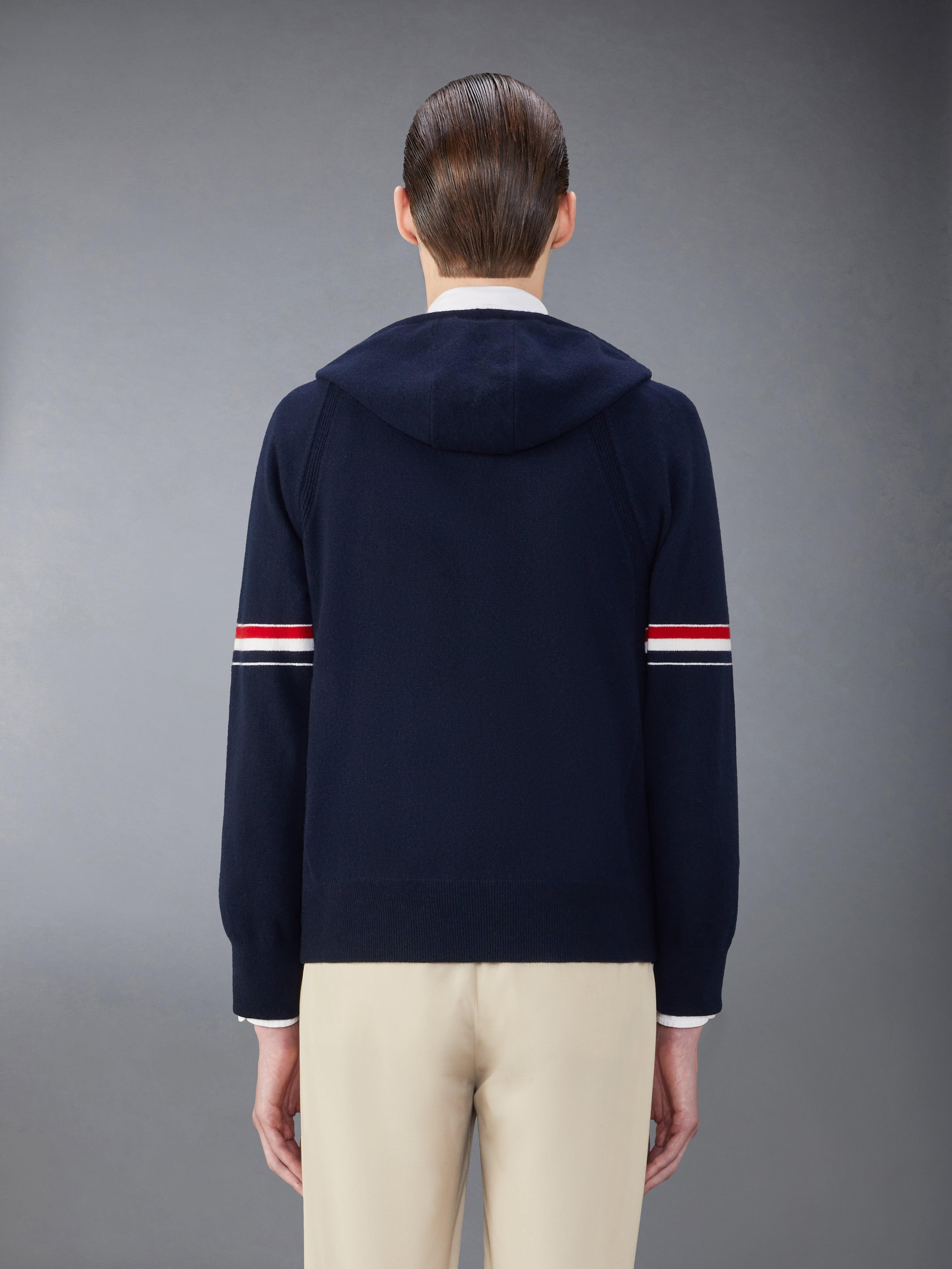 Cashmere Armband Zip up Hoodie - 2