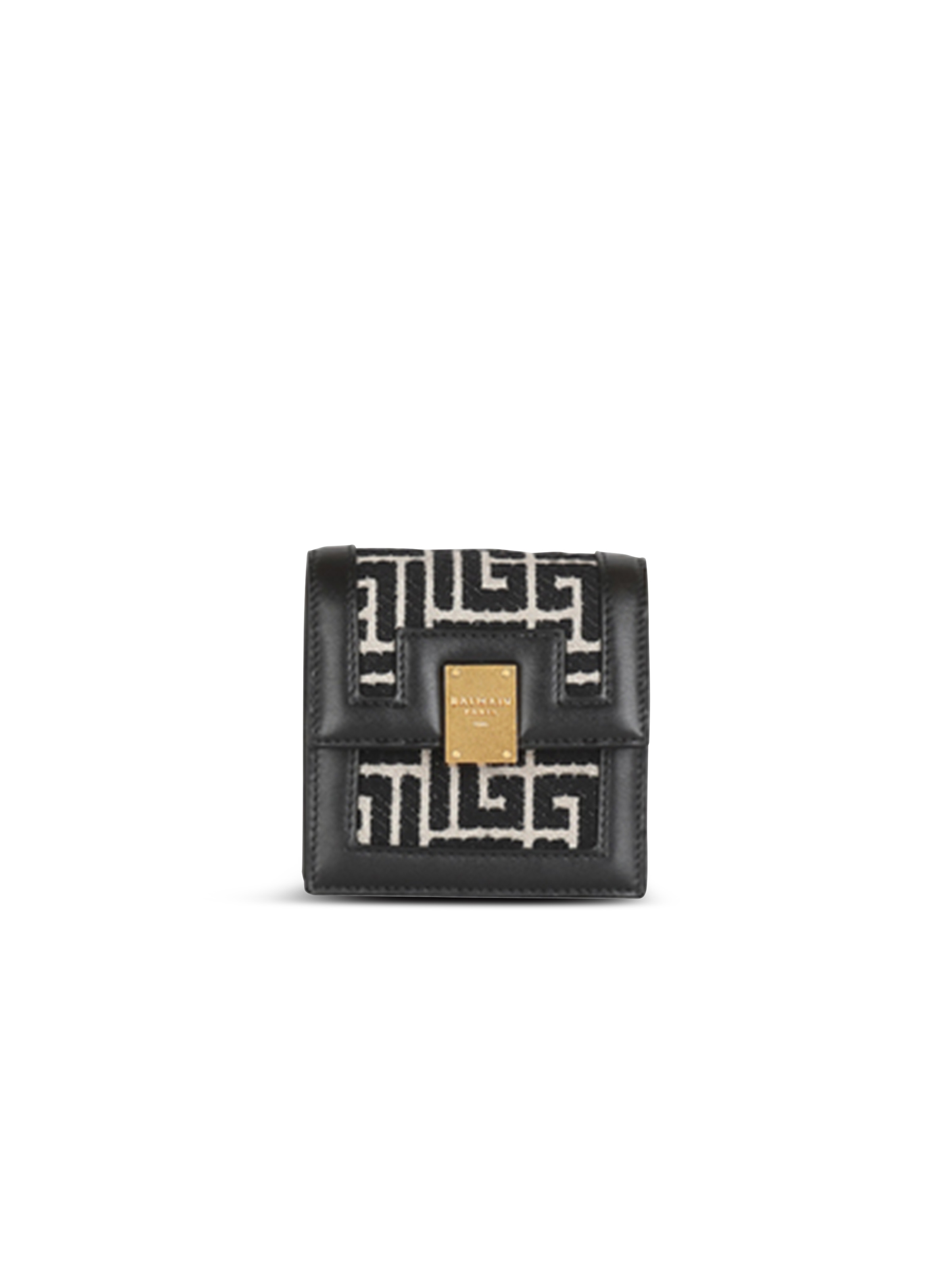 Bicolor jacquard 1945 card holder with chain - 1