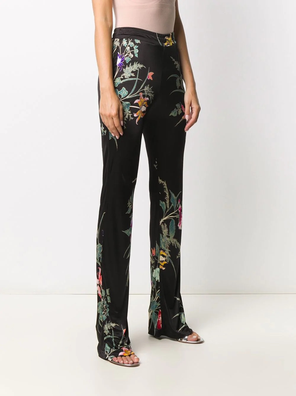 floral-print trousers - 3