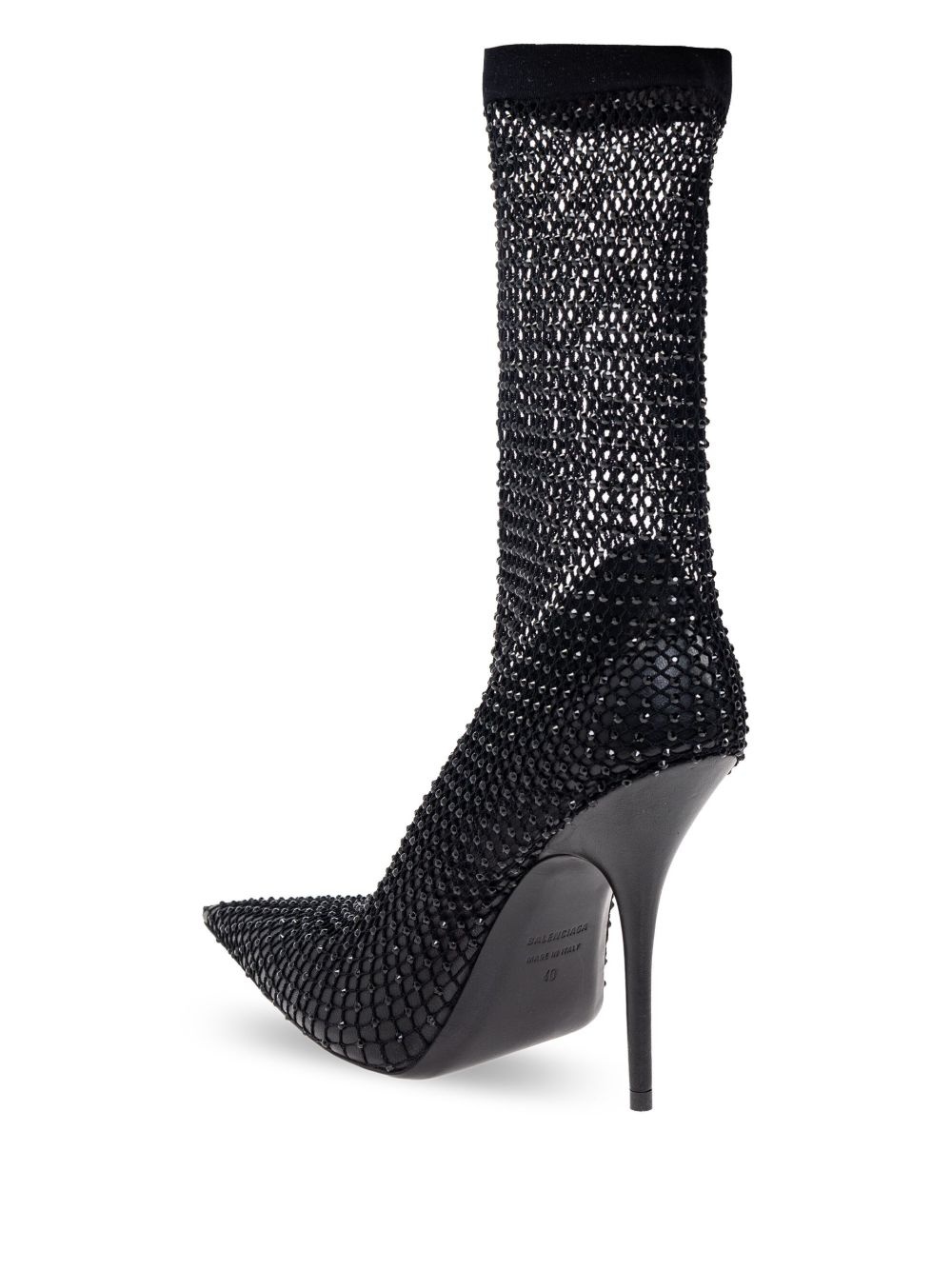 110mm Avenue fishnet booties - 3