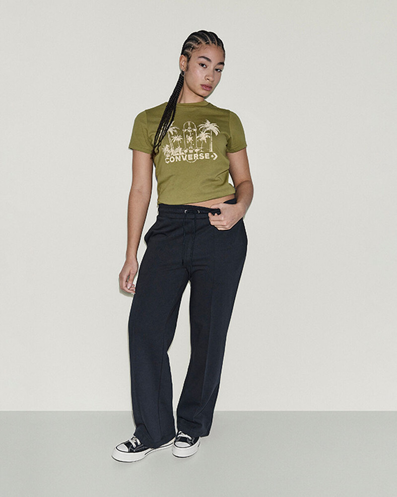 Converse French Terry Front Seam Pants outlook
