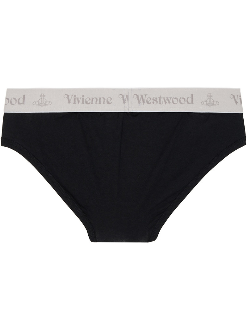 Vivienne Westwood Two-Pack Black Slip Band Briefs outlook