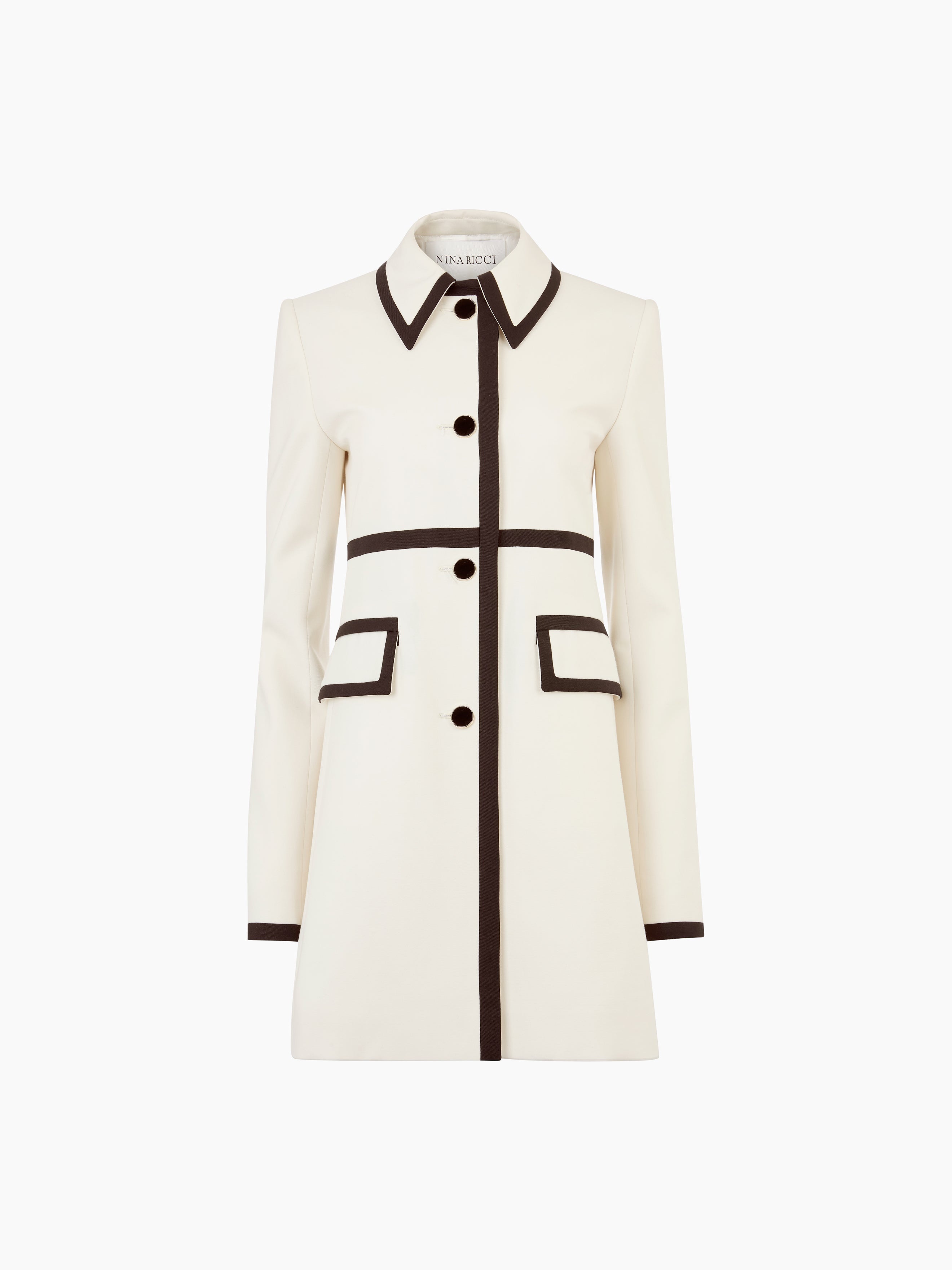 WOOL GABARDINE COAT - 5