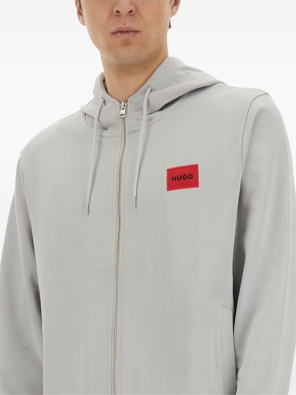 zip-up hooded sweatshirt - 4