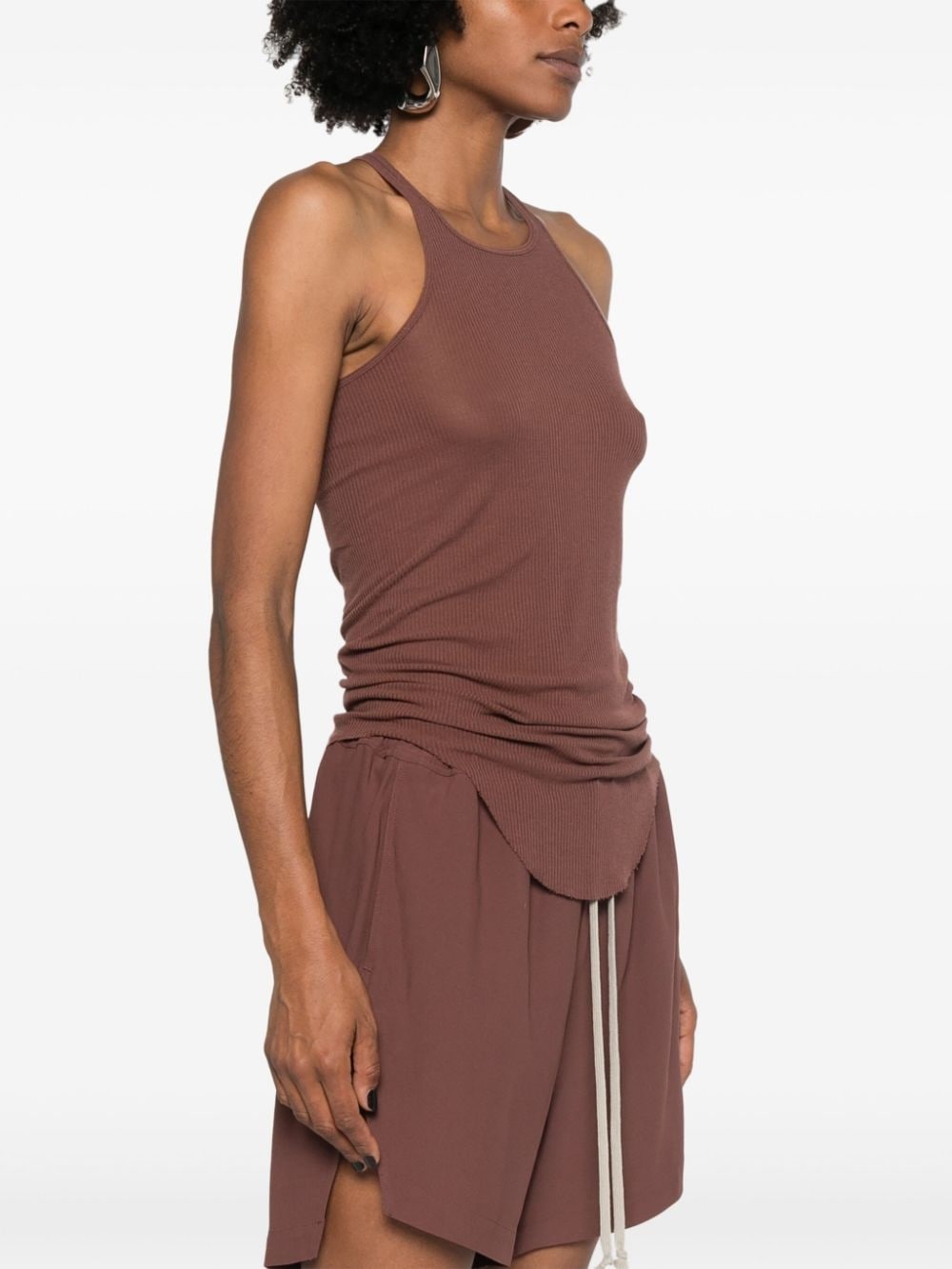 fine-ribbed tank top - 3